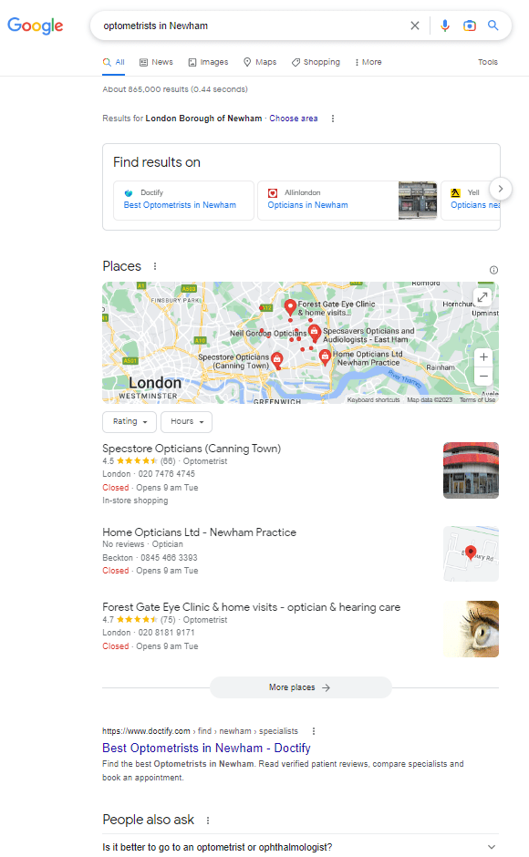 Optometrists-Newham-independents-dominate Optometrists and opticians in London's Newham have tackled the national chains head on... successfuly.