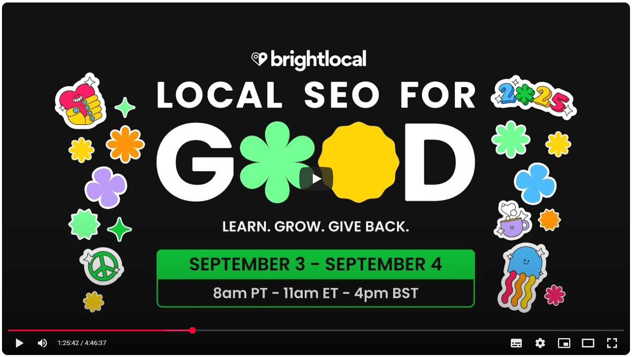bright-local-seo=for-good Local SEO for Good hosted Andy Jarvis who talked about the need to simplify and focus marketing strategy.